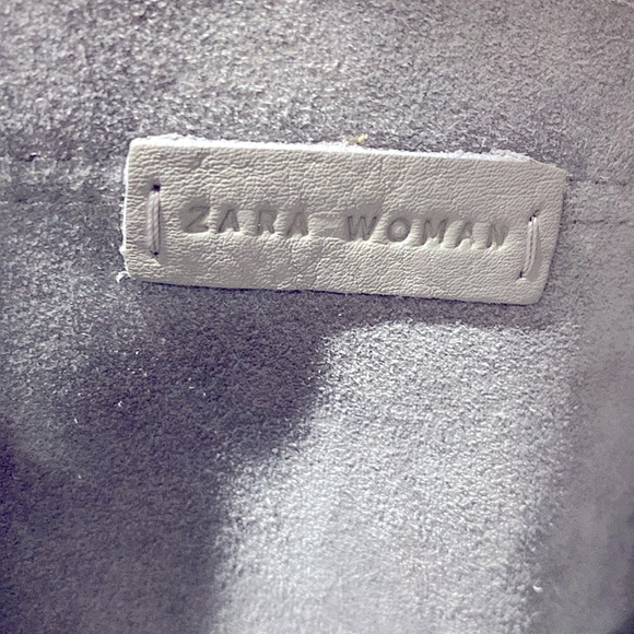 ZARA  Boho fringed leather shoulder bag - Picture 8 of 8